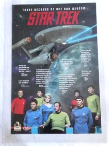 Póster original vintage 1996 Star Trek 3 décadas de ingenio y sabiduría 36X24 - enrollado - Imagen 1 de 1