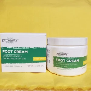 Meraz Pureauty Naturals Foot Cream Severely Cracked Heels & Dry Skin 6oz/170g - Picture 1 of 5