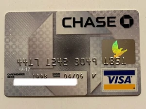 Chase Bank Credit Card▪️Expired in 2006▪️Chase Bank USA▪️Visa - Picture 1 of 2
