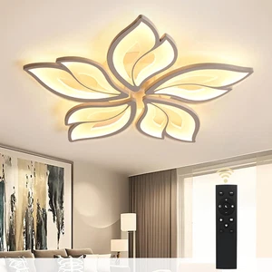 Lampadario Camera Da Letto, 40W Plafoniera Led Soffitto, Lampada Da Soggiorno Co - Foto 1 di 12