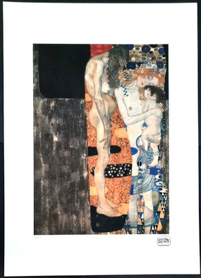 Gustav Klimt -  Die drei Lebensalter  . 70x50 cm Auflage  Nr. 59/200 - Bild 1 von 4