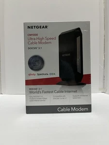 NETGEAR Ultra-High Speed Cable Modem DOCSIS® 3.1 for XFINITY SPECTRUM COX CM1000 - Photo 1/5