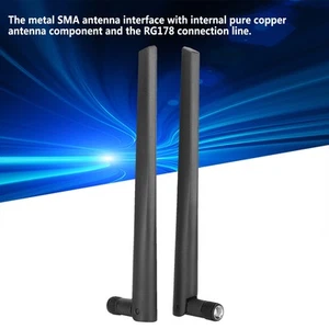 2Pcs Wifi Antenna Omnidirectional Dualband Sma Antenna For Wireless Router MPF - Picture 1 of 22