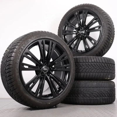 Winterräder 20Zoll Audi A8 S8 4N D5 Original Felgen Winterreifen schwarz 7-7,5mm - Bild 1 von 4