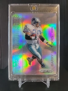 BARRY SANDERS 2024 PRIZM ARGENTO RIFRATTORE DECA DECENNIO DI DOMINIO DETROIT LEONI - Foto 1 di 2