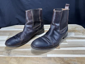 ✅RW by Robert Wayne ✅Men's ✅ 11D ✅Oklahoma ✅Pull Up Ankle Boots ✅Brown ✅Leather - Picture 1 of 11