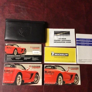 2004 DODGE VIPER SRT-10 COMPLETE OWNERS MANUAL BOOKS REF & MAINT GUIDE CASE ALL - Bild 1 von 12