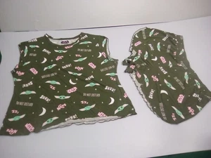 star wars baby yoda shirt & shorts,sleep pajama green pink naps, do not disturb, - Picture 1 of 22
