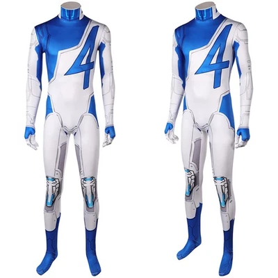 Mister Fantastic Reed Richards Cosplay Costume Halloween Jumpsuit Bodysuit Suits - Image 1 of 4