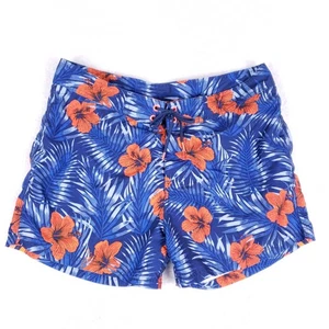 Sundek Swim Trunks Board Shorts Size 34 Blue Orange Floral Tropical Beachwear - Picture 1 of 11