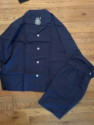 Conjunto de Pijama Fruit of the Loom Para Hombre Talla XL Azul, L.Azul, Cuadros y Rayas Nuevo Foto 1 de 4