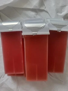 Wax Cartridges Pink 100 Roll-On Natural Low Melting Point Set Of 6 - Picture 1 of 1