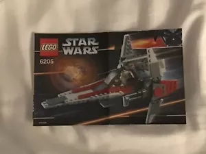 Lego Star Wars V-Wing Fighter 6205 Instruction Manual Only - Picture 1 of 1