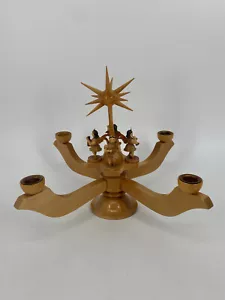* ADVENTSLEUCHTER KRANZ KERZENHALTER WEIHNACHTEN ERZGEBIRGE EXPERTIC GDR VINTAGE - Bild 1 von 8