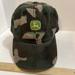 John Deere Camo Hat Infinity Her Adjustable Back CLEAN - Picture 1 of 8