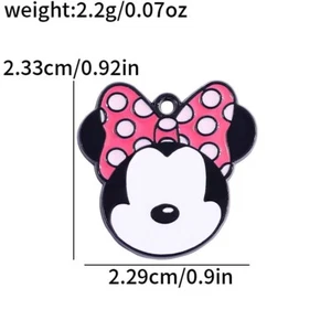 50 Piezas Dibujos Animados Minnie Charm Pulsera Collar Colgantes Hágalo Usted Mismo Fabricación de Joyas - Imagen 1 de 1