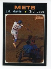 2020 Topps Heritage Chrome JD DAVIS REFRACTOR #THC-445 METS  /999