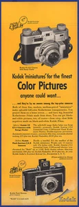 Vintage 1948 KODAK 35 f/3.5 Camera Range Finder Film Photography 1940's Print Ad - Picture 1 of 1