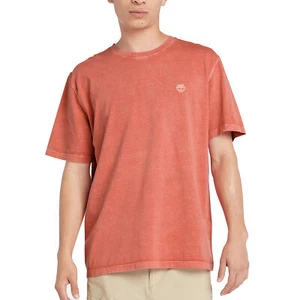 Timberland T-Shirt da Uomo Garment-Dyed Rossa Taglia L Codice TB0A5YAYEI4 - Foto 1 di 3