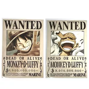 ONE PIECE WANTED POSTER Monkey D. Luffy OFFICIAL MUGIWARA STORE Vol.3 Nika Set - Picture 1 of 21