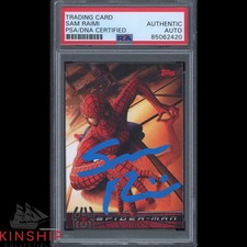 Sam Raimi signed 2002 Topps Spider-Man Card PSA DNA Slabbed Bold Auto CQTY