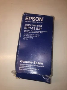 EPSON ERC-23 B/R Ribbon Cartridge, Black/Red, BNIP. Brand New - Photo 1/6