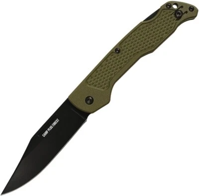Ontario Camp Plus EDC Lockback Folding Knife 3.38" 420 Steel Blade GFN Handle - Image 1 of 2