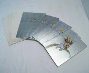 VTG Foilex Metallic Greeting Card Lot Get Well Royal Stationary Made in England - Picture 1 of 7