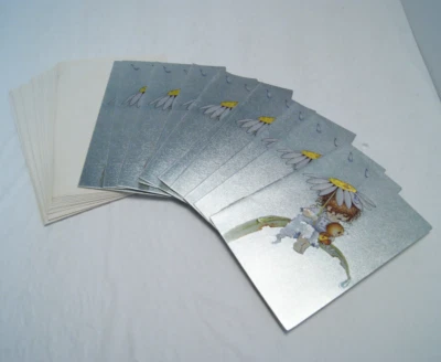 VTG Foilex Metallic Greeting Card Lot Get Well Royal Stationary Made in England - Image 1 of 4