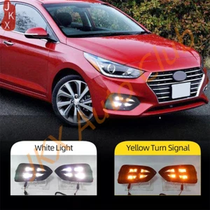 Lámpara de luz diurna LED DRL 2 COLORES para Hyundai Accent Solaris 2018-2022 - Imagen 1 de 11
