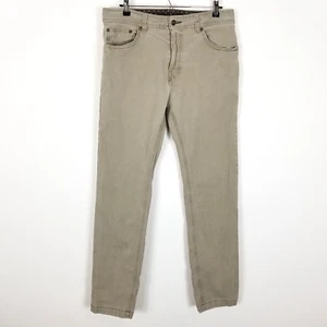 PrAna Pants Men's Size 34 x 32 Chino Slim Fit Beige Outdoors Stretch - Picture 1 of 7