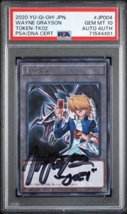 Yugioh PSA 10 AUTO AUTÉNTICO Wayne Grayson Firmado Ojos Rojos Muy Raro POP 1 TK02-JP004 - Imagen 1 de 2