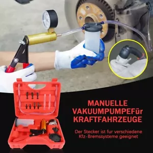 KFZ Vakuumpumpe Bremsenentlüfter Unterdruckpumpe Bremse Pumpe Vakuum Druckprüfer - Bild 1 von 18