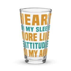 Attitude On My Arm Shaker Pint Glass - Picture 1 of 4