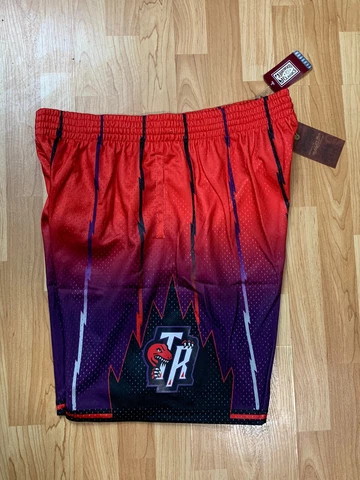 MITCHELL & NESS TORONTO RAPTORS BASKETBALL SHORTS HARDWOOD CLASSIC NBA  XXL 2XL Cover