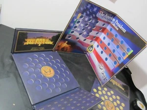 Presidential Dollar coin LARGE FOLDER Flag empty lot of 2 mixed holders - Picture 1 of 13
