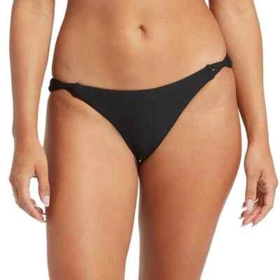 Volcom Women's Simply Seamless Hipster Black Bikini Bottom Size Medium 1008 - Image 1 of 3