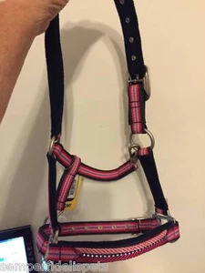 Roma Sapphire Headcollar Pony Pink/Navy/Powder Jewelled - Beautiful! - Picture 1 of 1