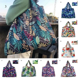 Grande Borsa Riutilizzabile Impermeabile Shopping Spalla Pieghevole per Vita Eco - Imagen 1 de 34