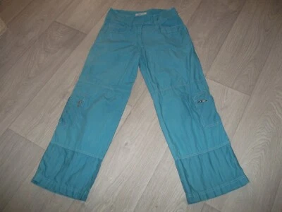 Pantacourt bermuda JACQUELINE RIU bleu canard taille 38 TBE - Photo 1/4