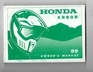Honda XR80R 1999 manual del dueño - Imagen 1 de 4