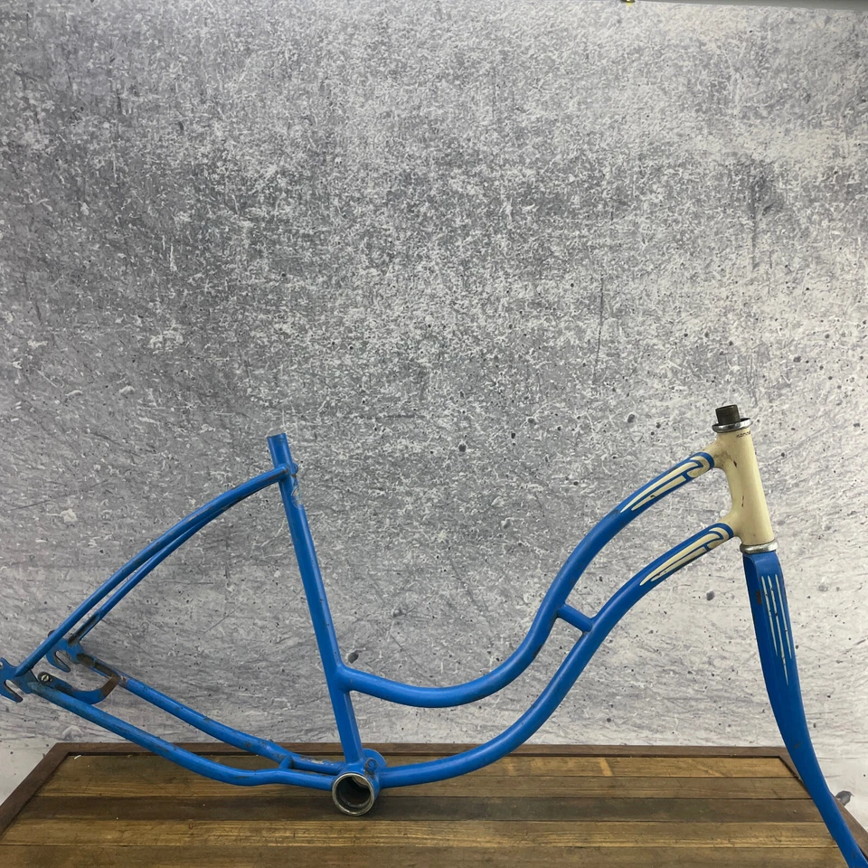 Vintage Schwinn Spitfire Frame Step Through Girls 1955 50s Balloon Tire Bike - Image 1 of 4