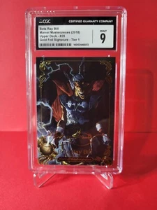 2018 Upper Deck Marvel Masterpieces GOLD FOIL SIGNATURE Beta Ray Bill CGC 9 - Picture 1 of 3