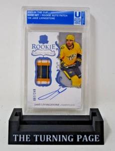 Jake Livingstone 2023-24 Upper Deck The Cup Rookie Patch Auto 3 Color 7/249 - Picture 1 of 3