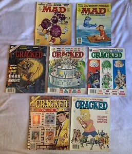 7 Vintage Cracked Mad Comics 80er 90 Simpsons Mario Bros Ghost Buster Saggit - Bild 1 von 12