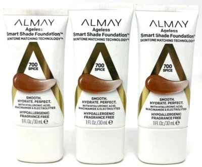 (3) Almay Ageless Smart Shade Foundation New 1 fl oz Each 700 - Spice - Image 1 of 3