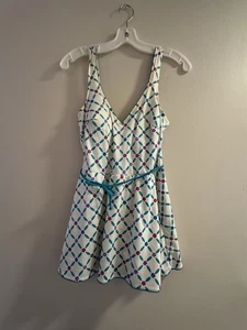 Gabar New York Vintage Damen Einteiler Badeanzug mit Rock und Wickeloptik Gr. 12 - Bild 1 von 18