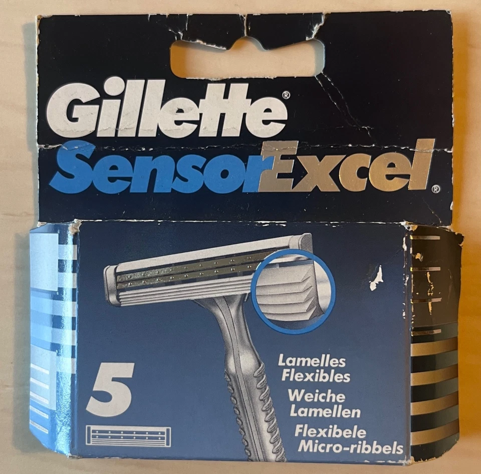 Gillette Sensor Excel Rasierklingen - 5er Pack - originalverpackt - Bild 1 von 1