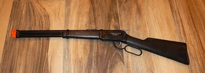 Vintage Black American West Rapid Fire Texan 94 Cap Gun-TootsieToy-26 1/2" - Picture 1 of 9