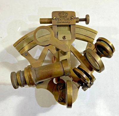 Ventura Alemania Latón Sextante Marino Astrólobo Marítimo Foto 1 de 4